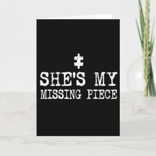 He Completes My Heart And She's Missing Piece _1 Card