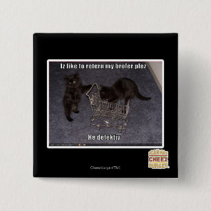 He defectiv 15 cm square badge