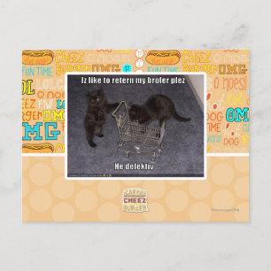 He defectiv postcard