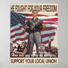 He Fought For Your Freedom -- Pro-Union Poster