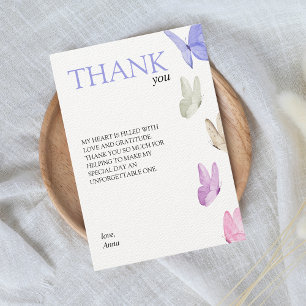 He gives her butterflies Bridal shower Thank You Card