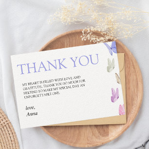 He gives her butterflies Bridal shower Thank You Card