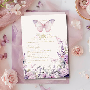 He Gives Her Butterflies Wildflowers Bridal Shower Invitation