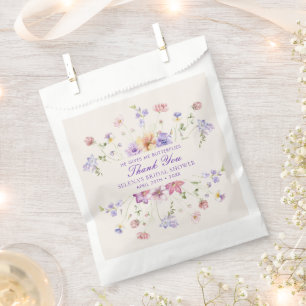 He Gives Me Butterfles Purple Bridal Shower Favour Bag