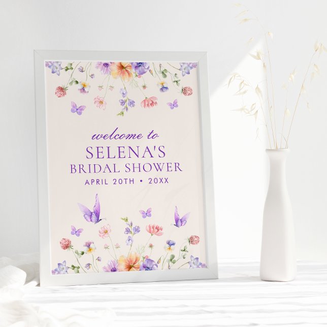 He Gives Me Purple Butterflies Welcome Sign (Creator Uploaded)