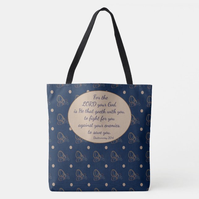 He Goeth With You Tote Bag (Front)