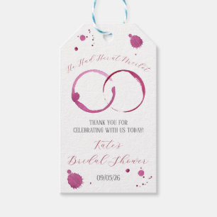 He Had Her at Merlot, Wine, Wine Stains, Shower Gift Tags