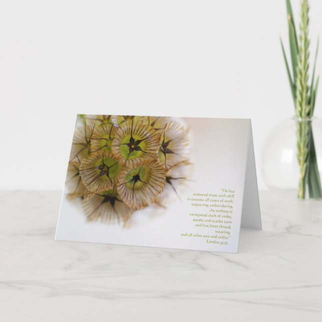 "He has endowed them with skill to exe... Card (Front)