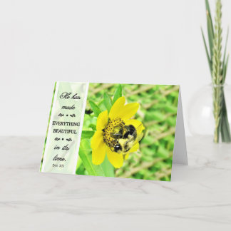 He has Made Everything Beautiful - Ecc 3:11 Blank Card