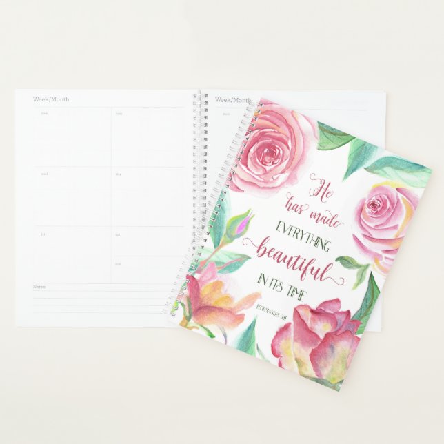 He Has Made Everything Beautiful Ecclesiastes 3:11 Planner (Display)