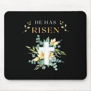 He Has Risen 3 Day Jesus Christ Happy Easter Chris Mouse Pad