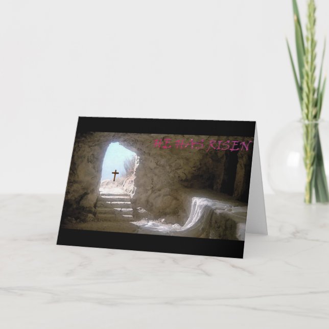 He Has Risen Card (Front)