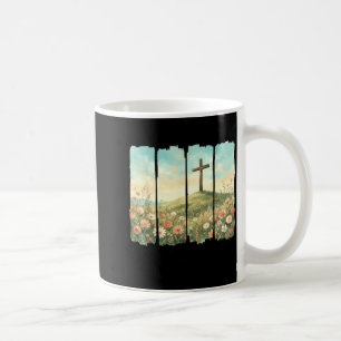 He Has Risen Easter Cross Matthew 28_6 Christian Coffee Mug