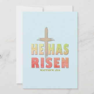 He Has Risen Easter Photo and Personal Message Holiday Card