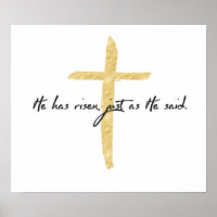 He Has Risen Just as He Said Art Poster