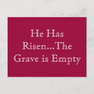 "HE HAS RISEN" POSTCARD