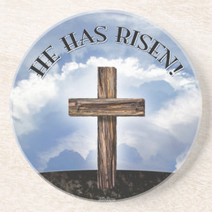 He Has Risen Rugged Cross Sky Coaster