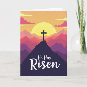 He Has Risen Scene Card