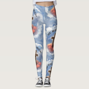 He Has Risen With Clouds Leggings