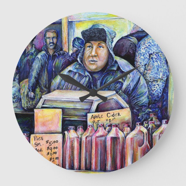 He Heard, What I Saw Large Clock (Front)