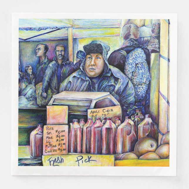 He Heard, What I Saw Napkin (Front)