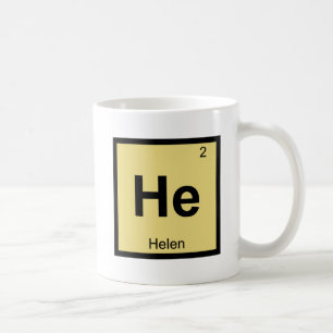 He - Helen of Troy Chemistry Periodic Table Symbol Coffee Mug