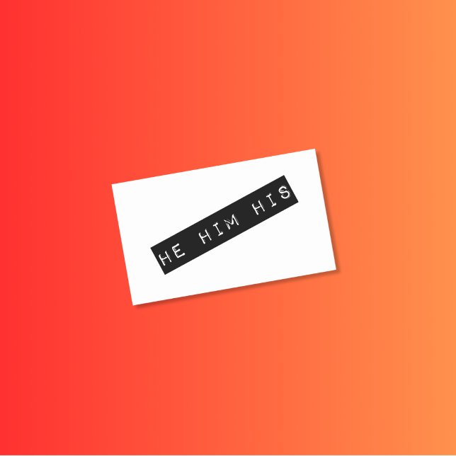 He Him His Retro Label Graphic  (Creator Uploaded)