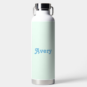 He him pronouns your name colourful water bottle