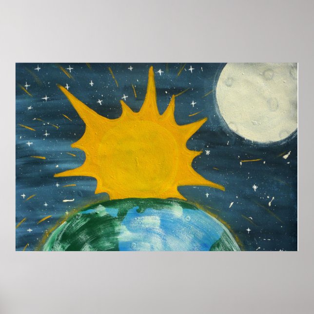 HE HUNG THE SUN AND THE MOON POSTER (Front)