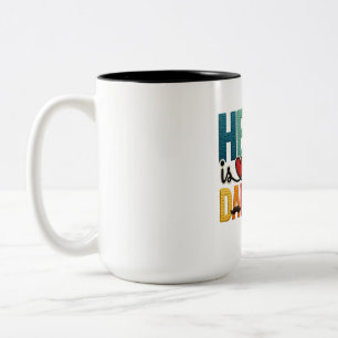 He Is Dad Christian Father Scripture Values Two-Tone Coffee Mug
