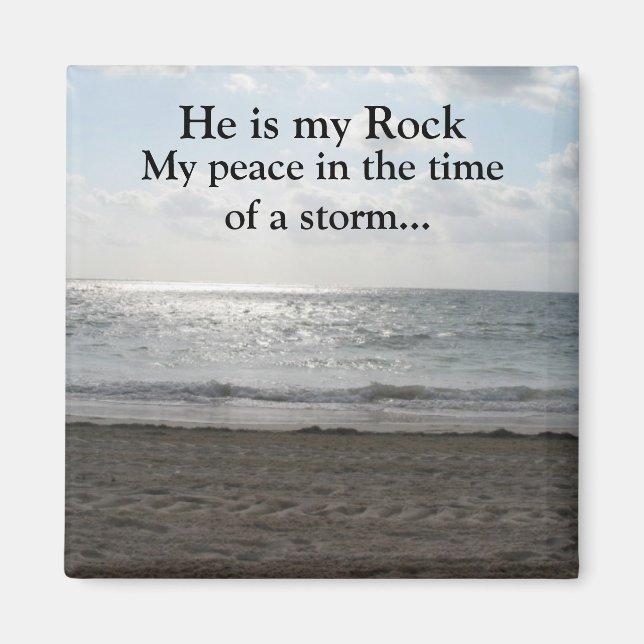 He is my Rock Nature Scene Magnet (Front)