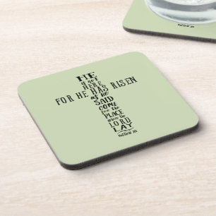 He is Not Here for He has Risen as He Said Coaster