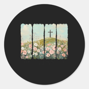 He Is Not Here He Has Risen Classic Round Sticker