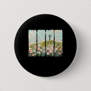 He Is Not Here He Has Risen Jesus Christian Happy 6 Cm Round Badge