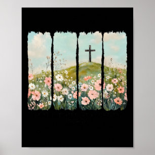 He Is Not Here He Has Risen Jesus Christian Happy Poster