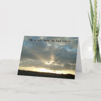 He is not here; He is Risen | Luke 24 v 6 Holiday Card