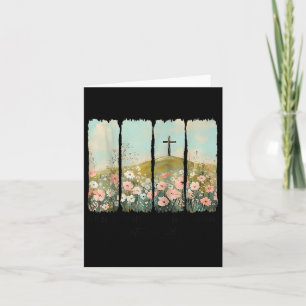 He Is Not Here, He Is Risen Wildflower Easter Chri Card