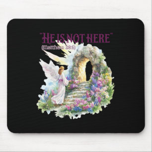 He Is Not Here - Pastel Watercolor Mouse Pad