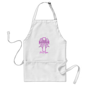 He is Rise Retro Floral Croquette Bow Standard Apron