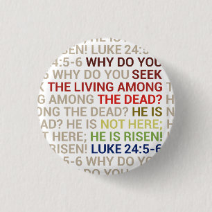 He is Risen 3 Cm Round Badge
