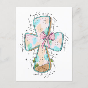 He Is Risen: A Radiant Easter Tribute Holiday Postcard