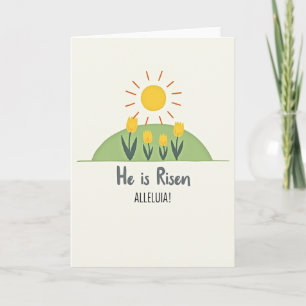 He Is Risen Alleluia Card