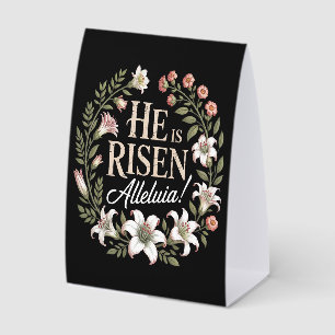 He Is Risen Alleluia Floral Christian Easter