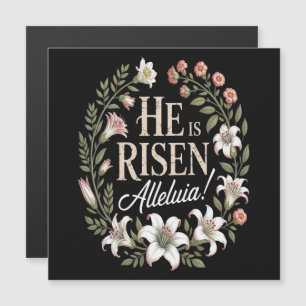 He Is Risen Alleluia Floral Christian Easter
