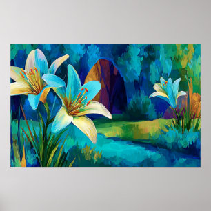 He Is Risen Among the Lilies Poster