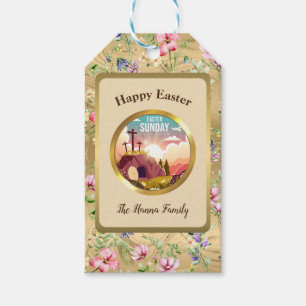 He is Risen and Celebration of Resurrection Sunday Gift Tags