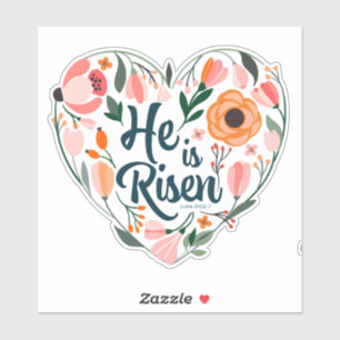 He is Risen Boho Christian Heart Motif Inspiration