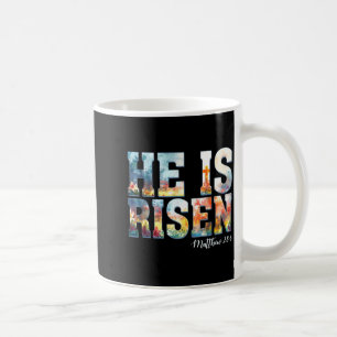 He is Risen Boho Easter Christian Jesus Coffee Mug