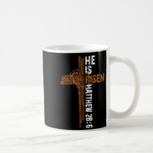 He is Risen Boho Easter Christian Jesus Coffee Mug