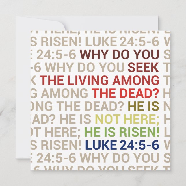 He is Risen Card (Front)